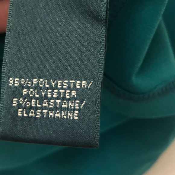 Lauren Ralph Lauren V-Neck Dress, Green Size 6 - Picture 4 of 5